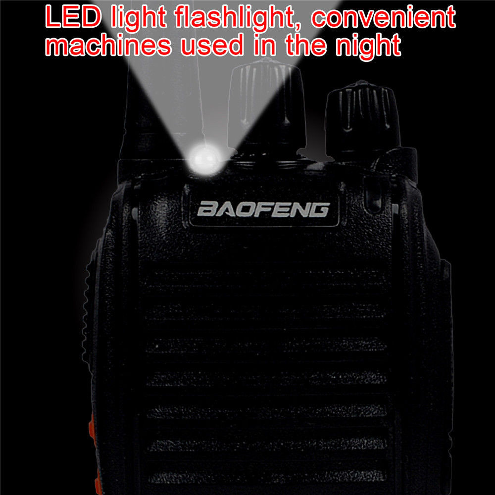 2 Ασύρματοι Φορητοί Πομποδέκτες Walkie Talkie με Φακό LED - Αμφίδρομη Eνδοεπικοινωνία Two Way Audio UHF / VHF Baofeng® Σετ 2 τεμαχίων γουοκι τοκι Profitstore τηλεπικοινωνια